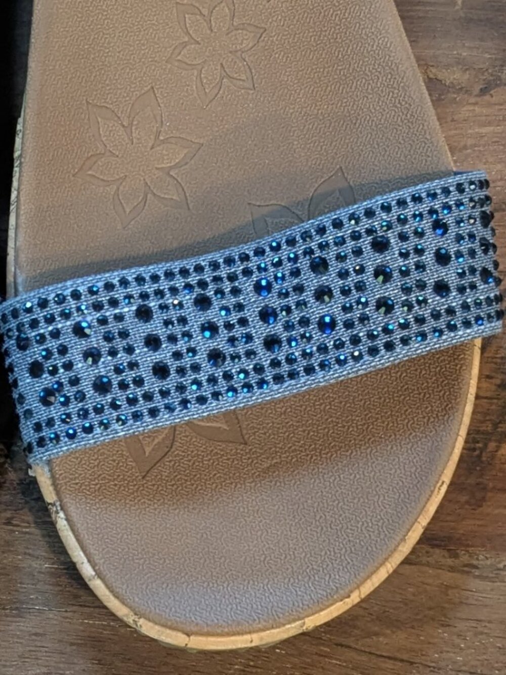 NEW Skechers "Beverlee Pretty Chic" Cork Wedge Sandals - Picture 4 of 10